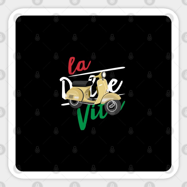 Scooter la Dolce Vita Sticker by Alsprey31_designmarket